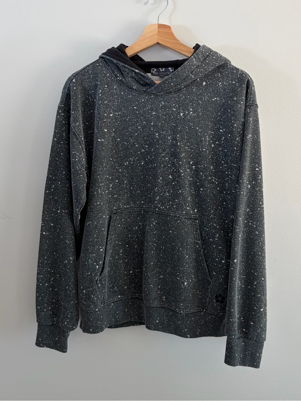 Tuff Athletics Black Speckled Hooded Pullover